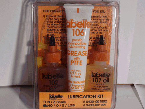 LUBRICATION KIT HO/O/S/ SCALE  0430-001001 - 102 OIL 106 GREASE 107 OIL